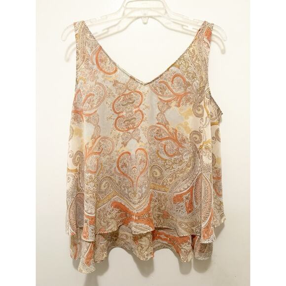 Lane Bryant Modern Swing Double-Layer Chiffon Tank Sz.14 NWT - Picture 6 of 8